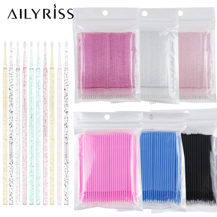 Eyelash Extension Class - 500 adet/grup Tek Kullanımlık Aplikatör Mikro