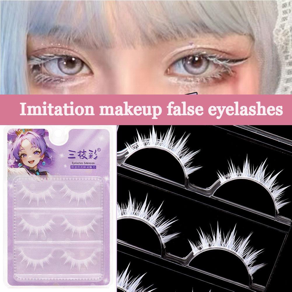Eyelash Extension Anime - Beyaz Sahte Kirpikler Cosplay Anime Karakterleri