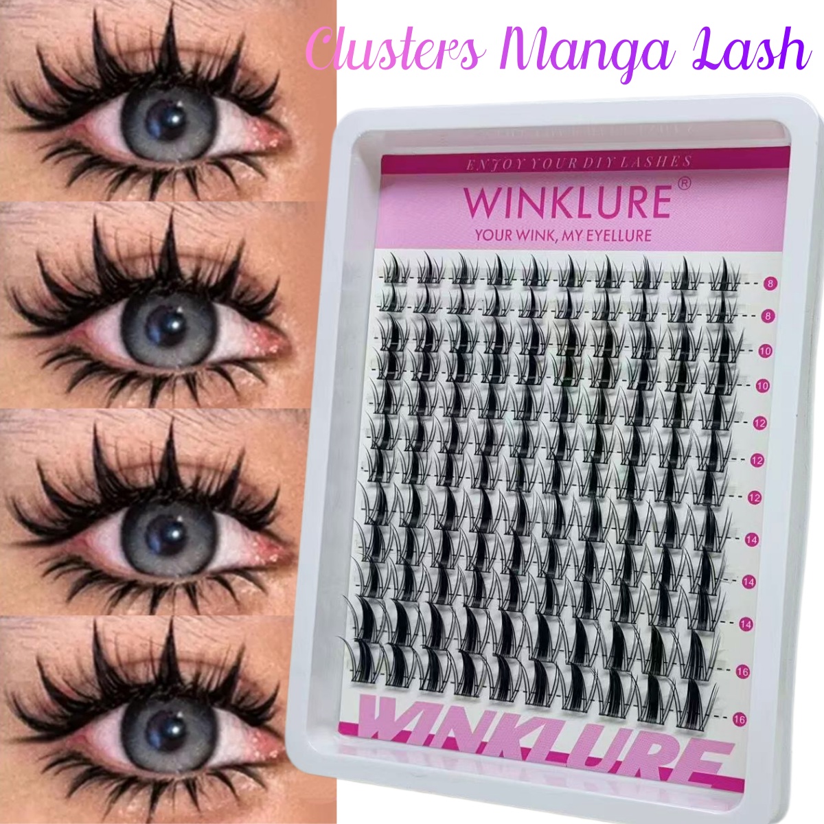 Eyelash Extension Anime - WINKLURE Manga Kirpik Demetleri Seti Kedi