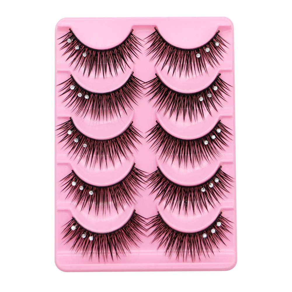 Eyelash Extension For Big Eyes - Pul Payetli Kalın Çapraz Kirpik Göz