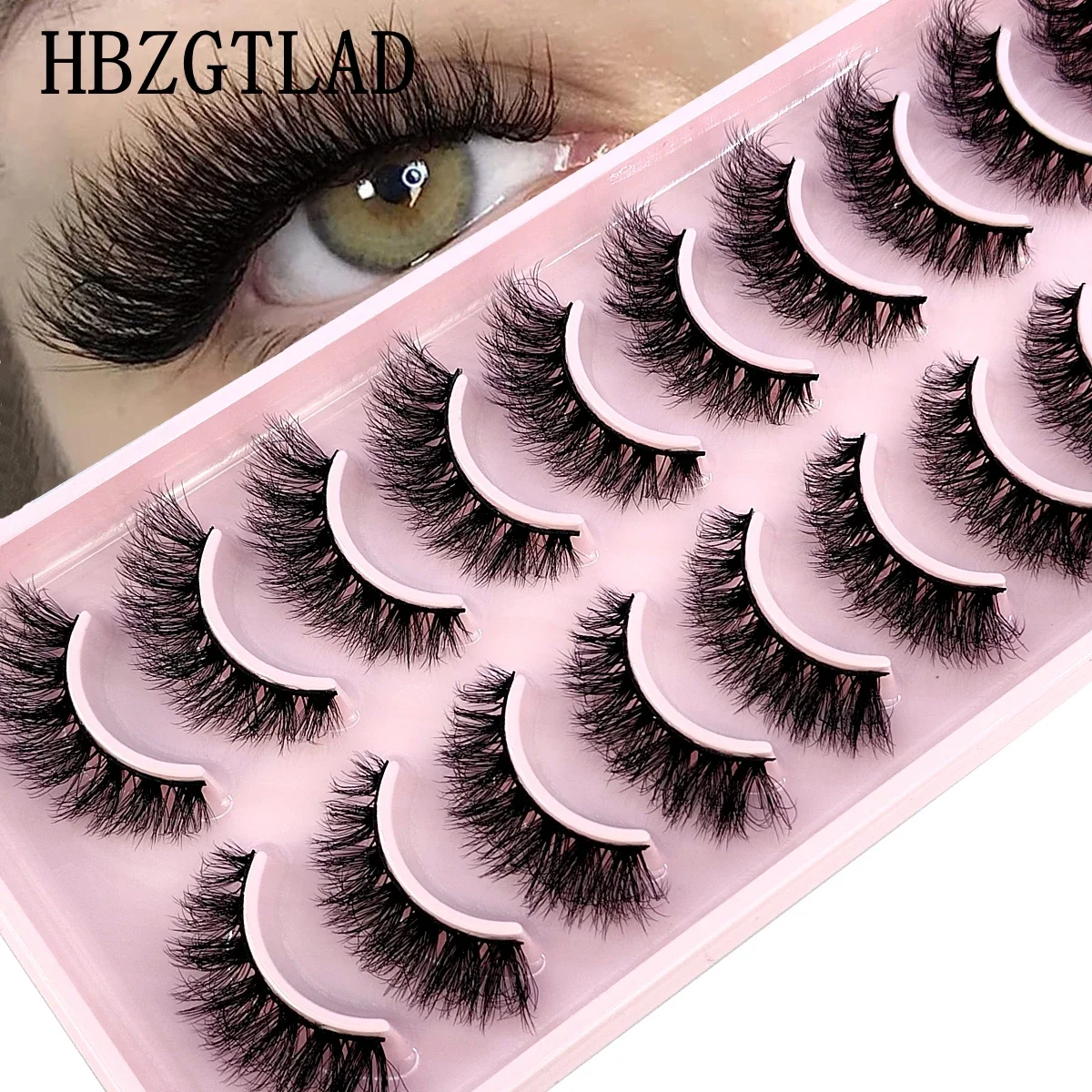 Eyelash Extension For Big Eyes - HBZGTLAD 10 Çift 3D Vizon Saç