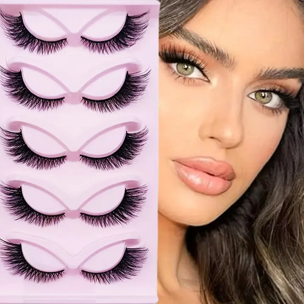 Eyelash Extension Cat Eye - 5 Çift Kedi Gözü Kirpikler İnce