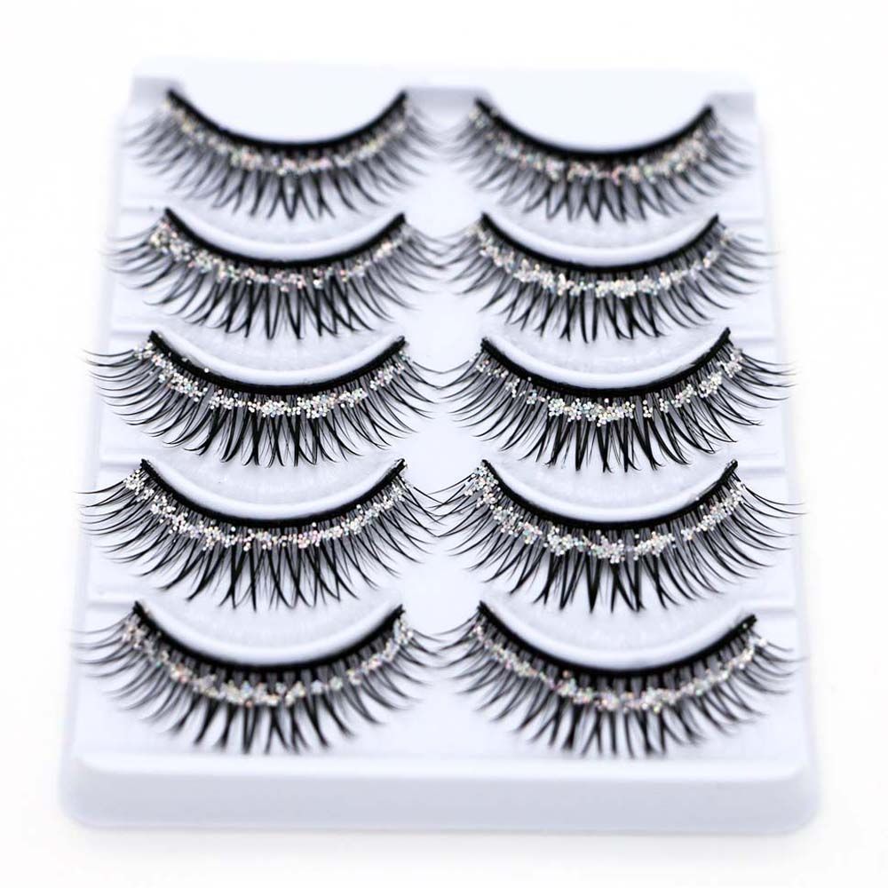 Eyelash Extension For Big Eyes - Çapraz Kirpik Glitter Payetler Uzun Ömürlü