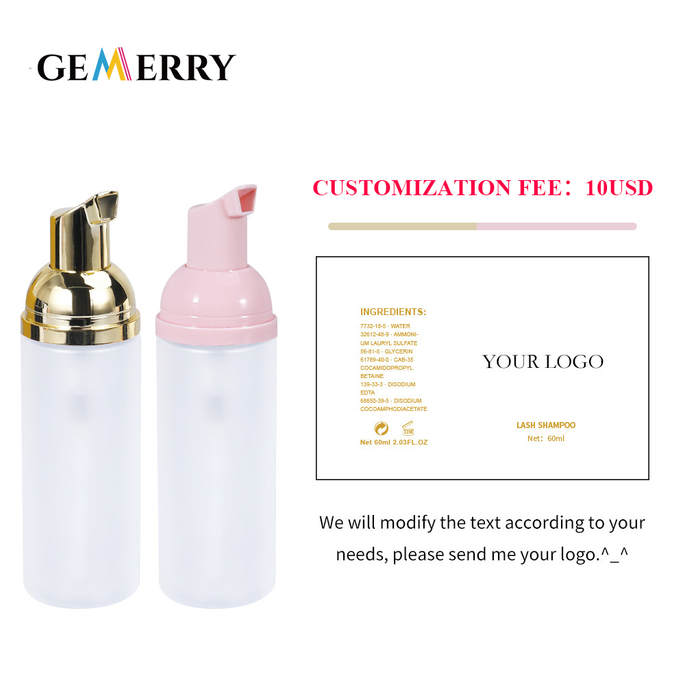 Eyelash Extension Wholesale - 60ml köpük kirpik temizleyici şampuan kirpik
