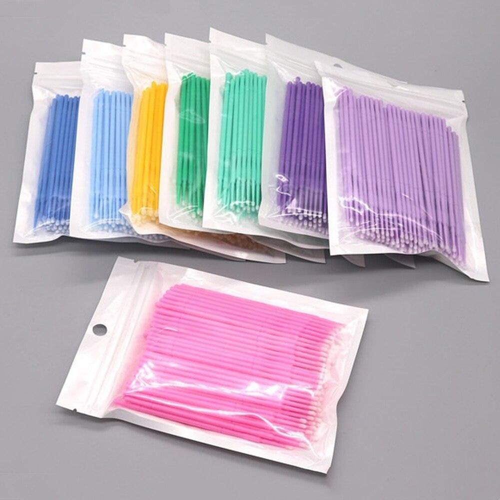 100 adet/grup Mikro Fırçalar M - Lash Adhesive Glue incelemesi ve fiyatı