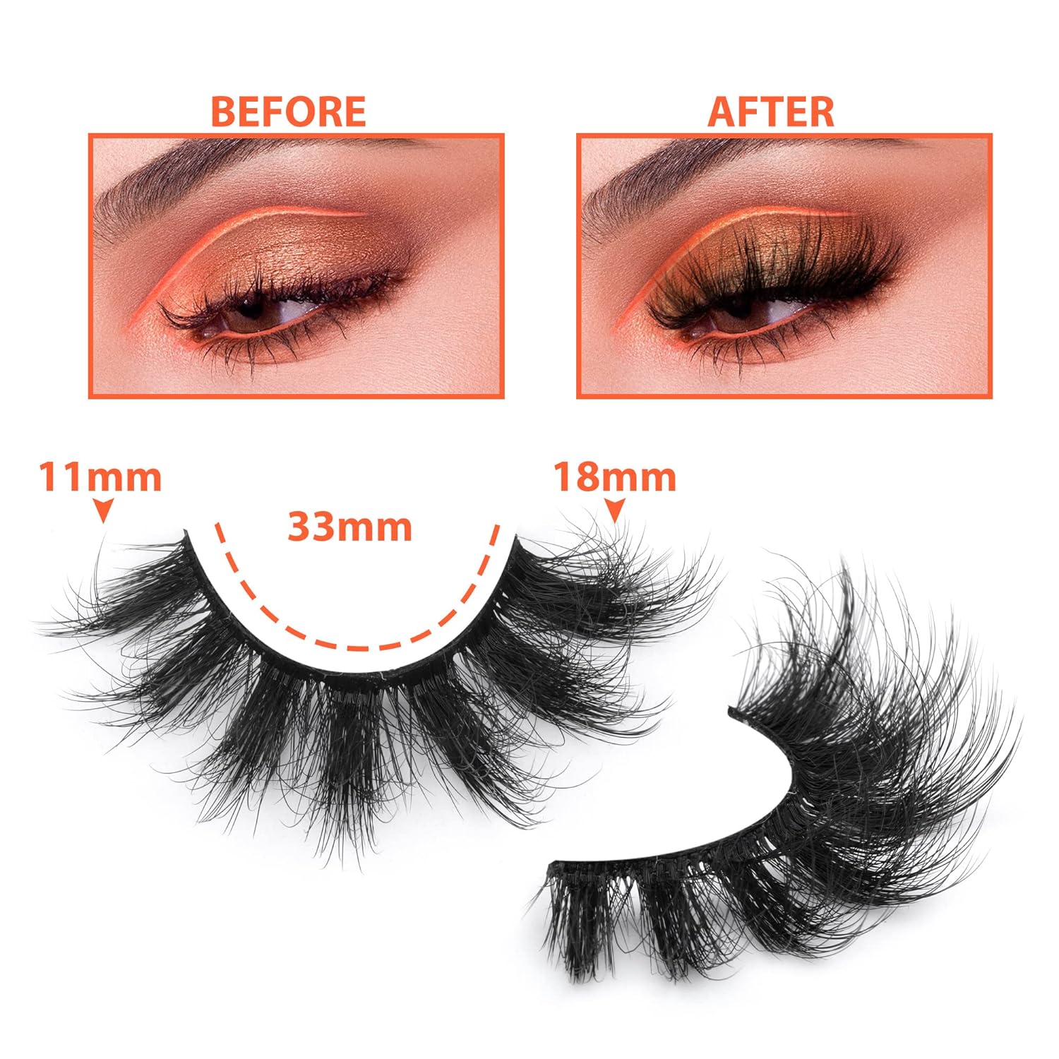 7 çift Kabarık Kirpikler 8D Ya - Eyelash Extension Cat Eye incelemesi ve fiyatı