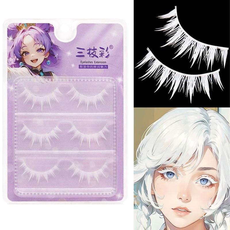 Beyaz 3 Çiftli Çapraz Şeritli  - Eyelash Extension Anime incelemesi ve fiyatı