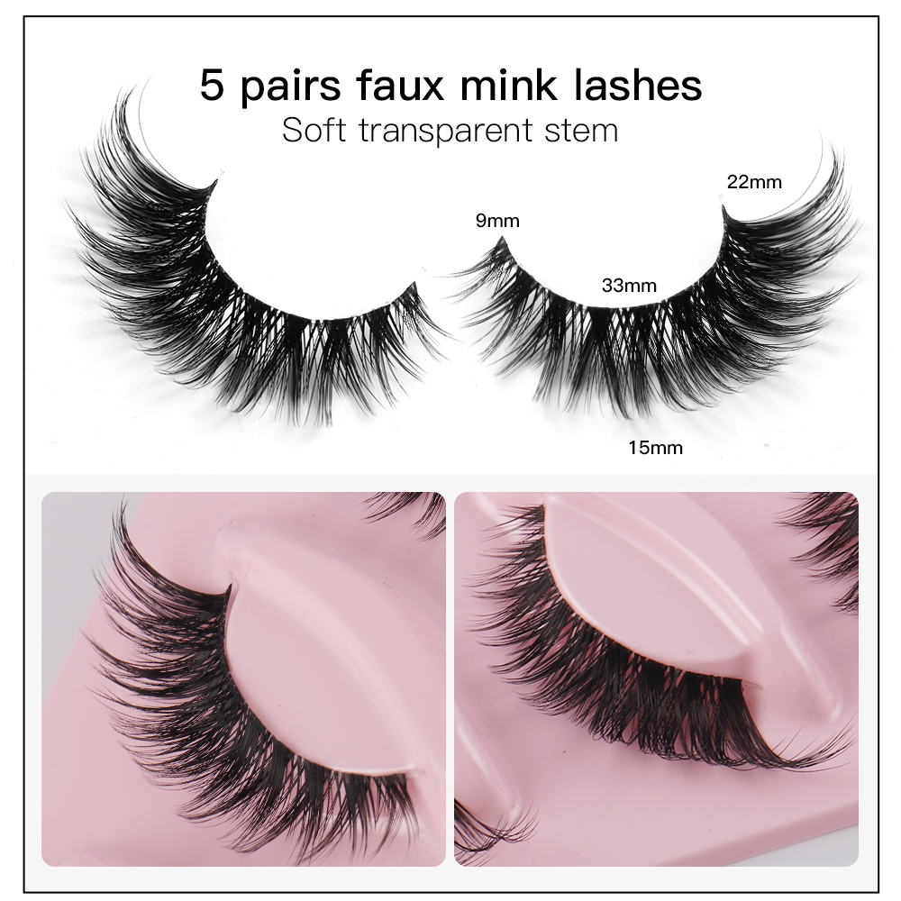 5 Pairs Kedi Gözü Kirpikler Sa - Eyelash Extension Cat Eye incelemesi ve fiyatı