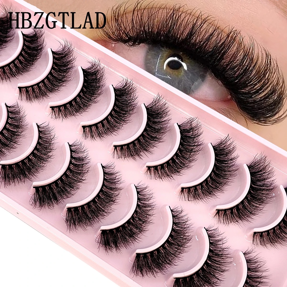 HBZGTLAD 10Pairs 3D sahte vizo - Eyelash Extension For Big Eyes incelemesi ve fiyatı
