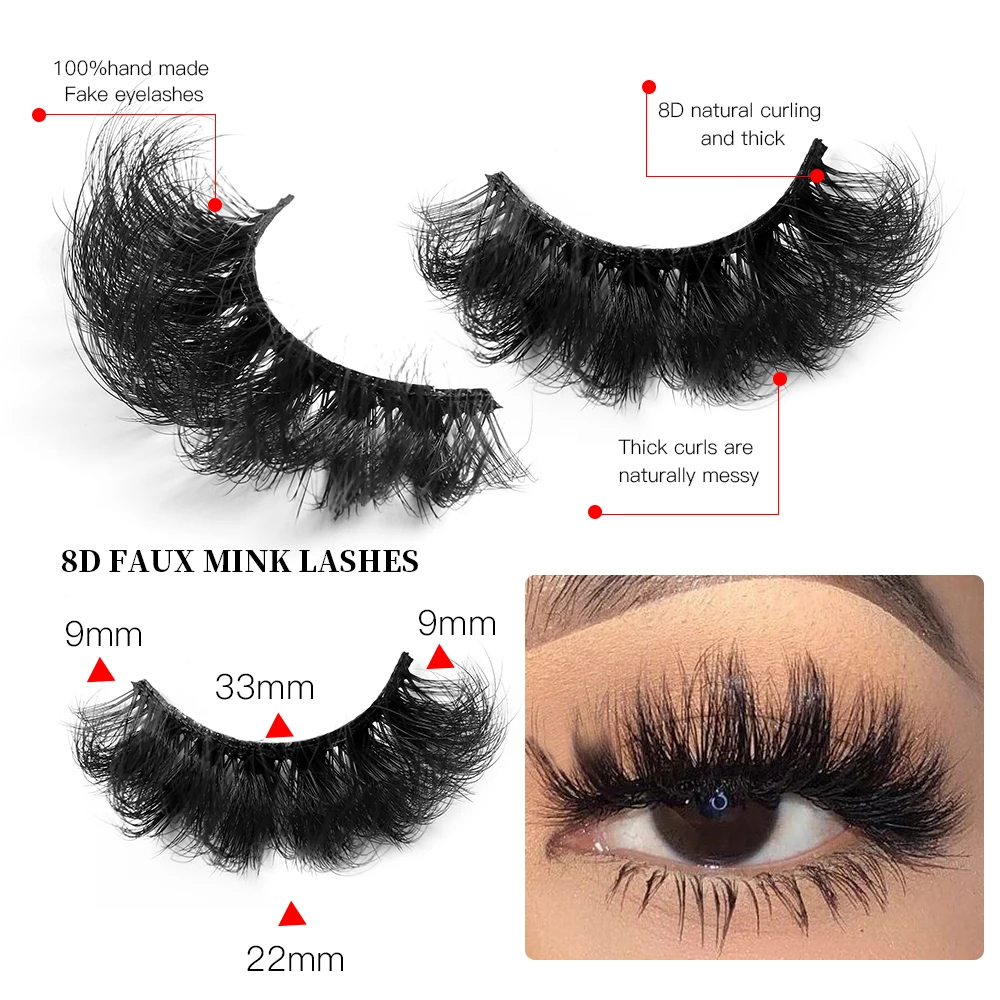 5 Çift Kabarık Sahte Vizon Kir - Eyelash Extension Last incelemesi ve fiyatı