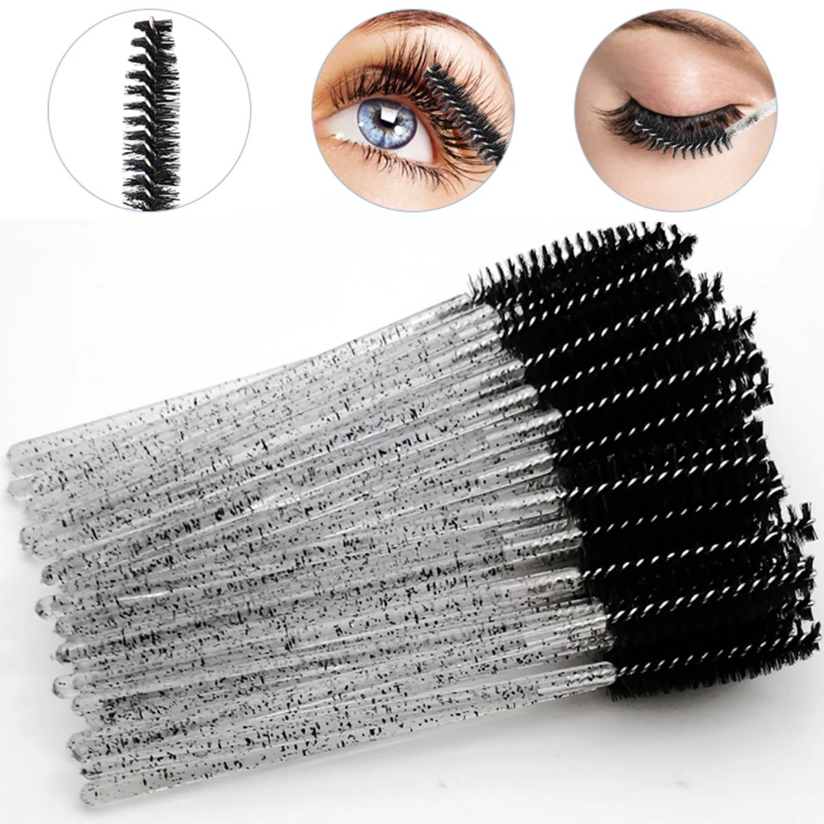 Toptan 100 ADET Maskara Spooli - Eyelash Extension Wholesale incelemesi ve fiyatı